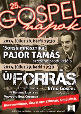 Gospel napok - plakát design 2014