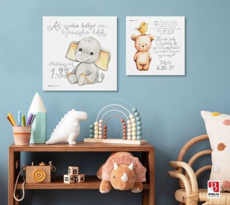 Példabeszédek 1:33, „Aki azonban hallgat rám, biztonságban lakik...” igés kép gyerekeknek