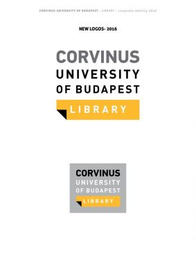 Corvinus Egyetemi Könyvtár arculata - Angol verzió
