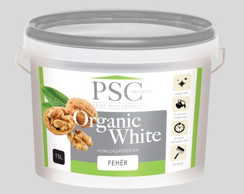 PSC - Organic White  Fehér - vödörcimke design