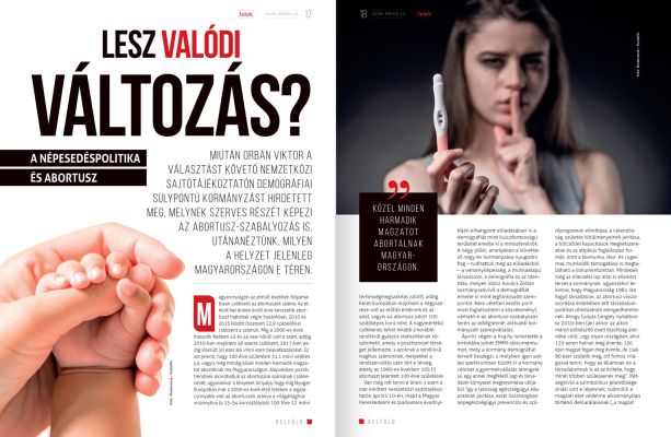 HETEK - Országos Közéleti Hetilap  - layout design