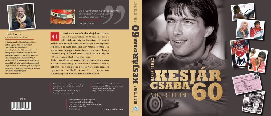 Kesjár Csaba 60 - könyvboritó design kiterítve
