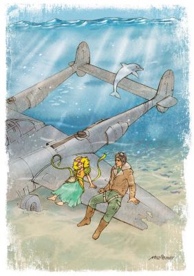 A tenger hercegnője és a pilóta - könyv illusztráció 3.