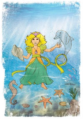 A tenger hercegnője és a pilóta - könyv illusztráció 2.