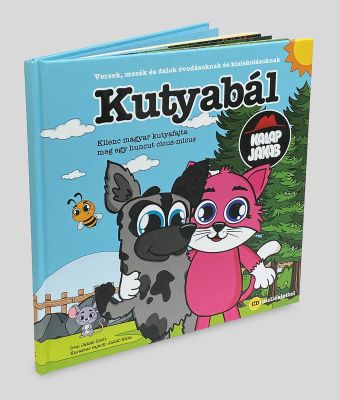 Kalap Jakab - Kutyabál gyerekkönyv design 