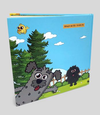 Kalap Jakab - Kutyabál gyerekkönyv design 