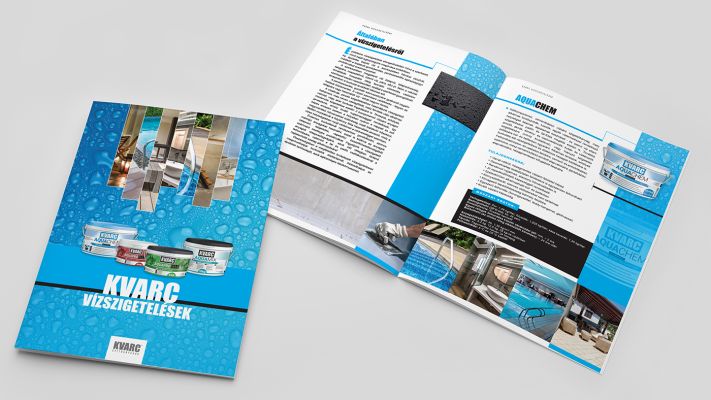 KVARC - 'Vízszigetelések prospektus' design
