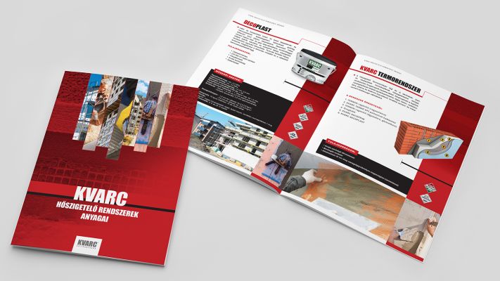 KVARC - 'Hőszigetelő Rendszerek Anyagai' prospektus design