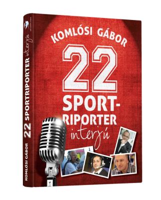 22 Sportriporter interjúk - könyvboritó design