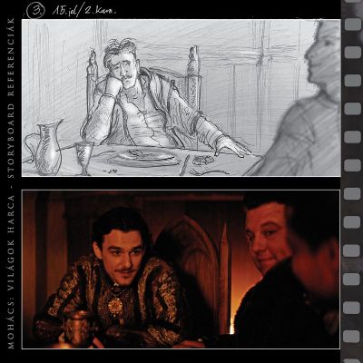 MOHÁCS, Világok Harca - Storyboard és képkocka az elkészült filmből 02