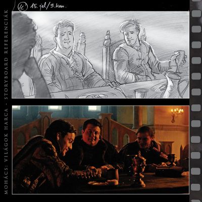 MOHÁCS, Világok Harca - Storyboard és képkocka az elkészült filmből 03