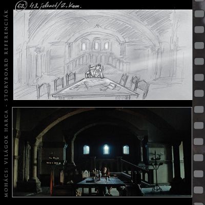 MOHÁCS, Világok Harca - Storyboard és képkocka az elkészült filmből 05