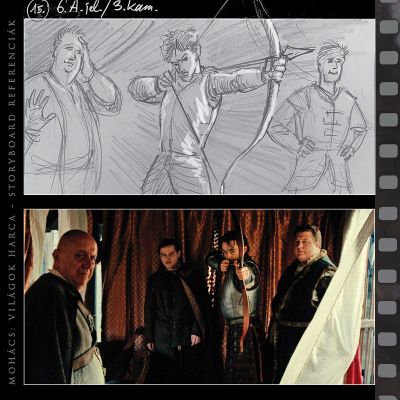 MOHÁCS, Világok Harca - Storyboard és képkocka az elkészült filmből 07