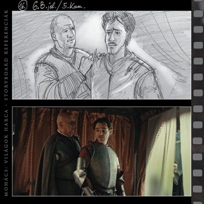 MOHÁCS, Világok Harca - Storyboard és képkocka az elkészült filmből 08