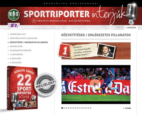 22 Sportriporter interjúk - website design