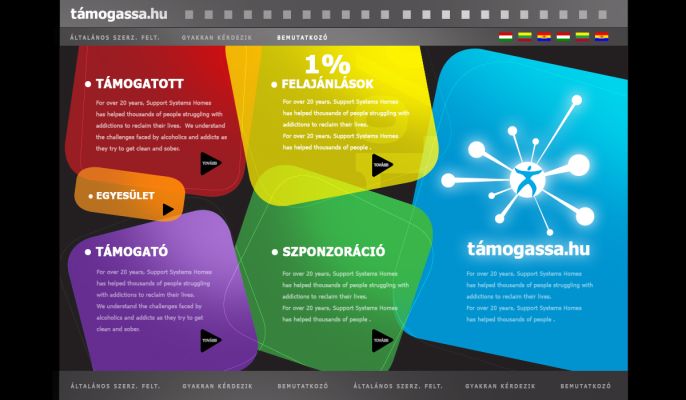 Támogassa.hu - logó és website design