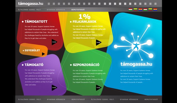 Támogassa.hu - logó és website design